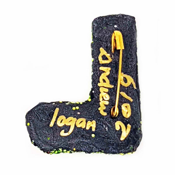 Andrew Logan Letter Brooch