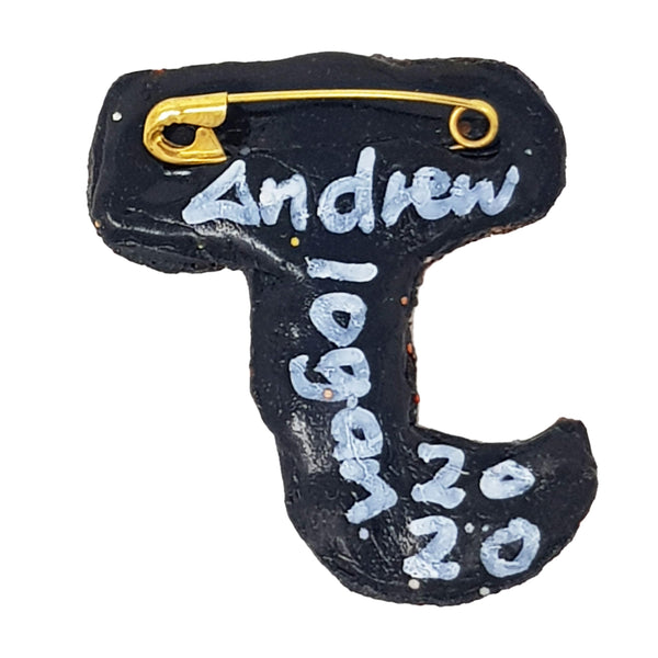 Andrew Logan Letter Brooch
