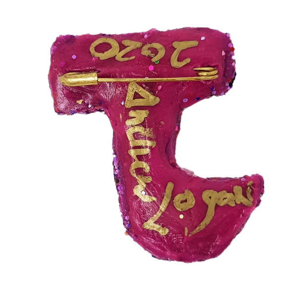 Andrew Logan Letter Brooch