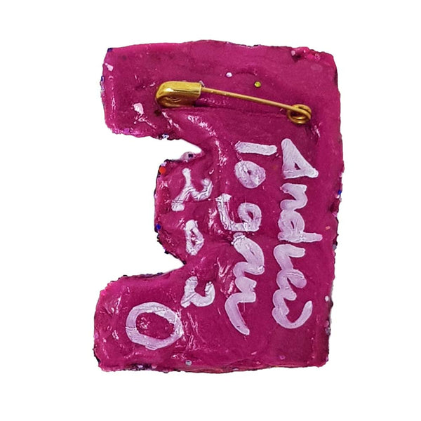 Andrew Logan Letter Brooch