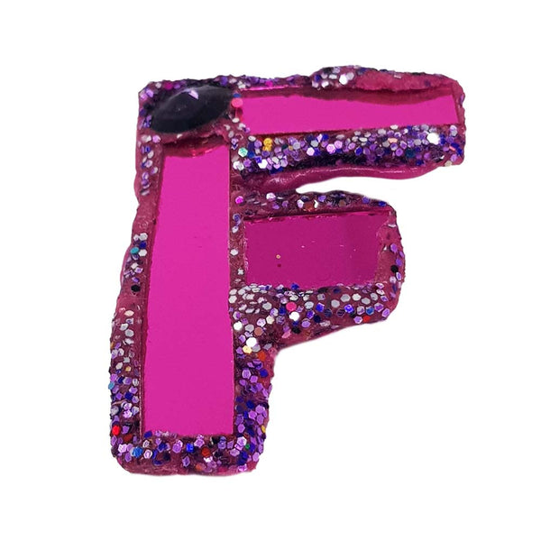 Andrew Logan Letter Brooch