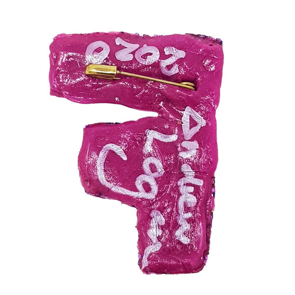 Andrew Logan Letter Brooch