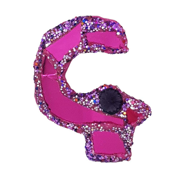 Andrew Logan Letter Brooch