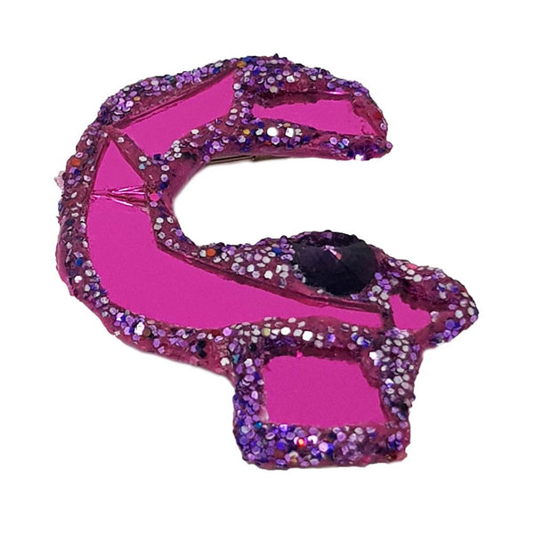 Andrew Logan Letter Brooch