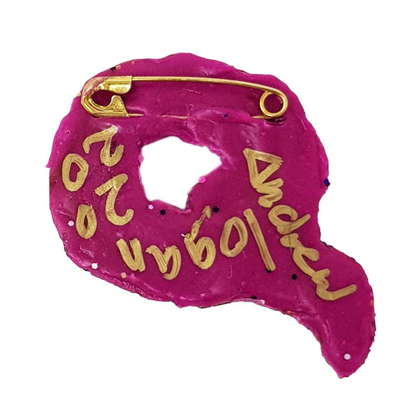 Andrew Logan Letter Brooch