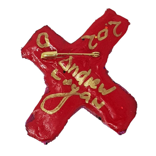 Andrew Logan Letter Brooch