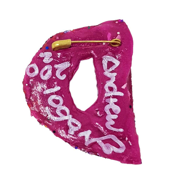 Andrew Logan Letter Brooch