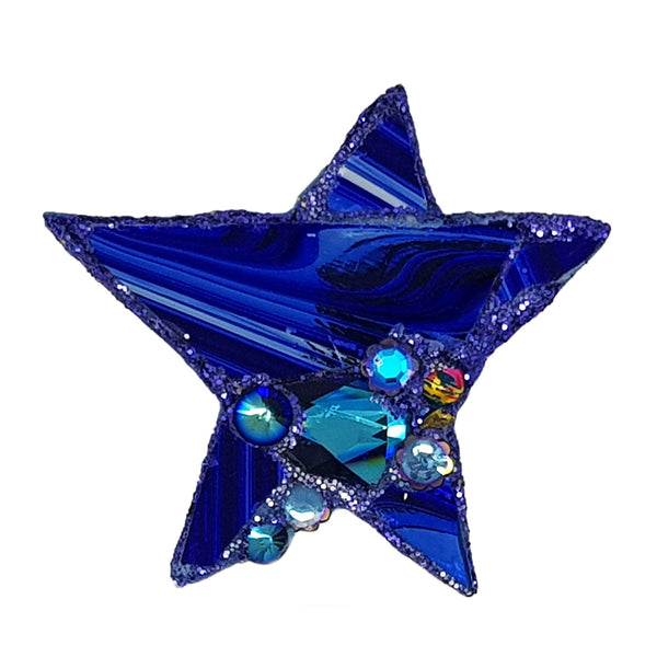 ANDREW LOGAN STAR BROOCH