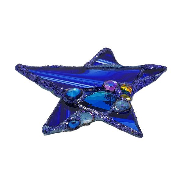 ANDREW LOGAN STAR BROOCH