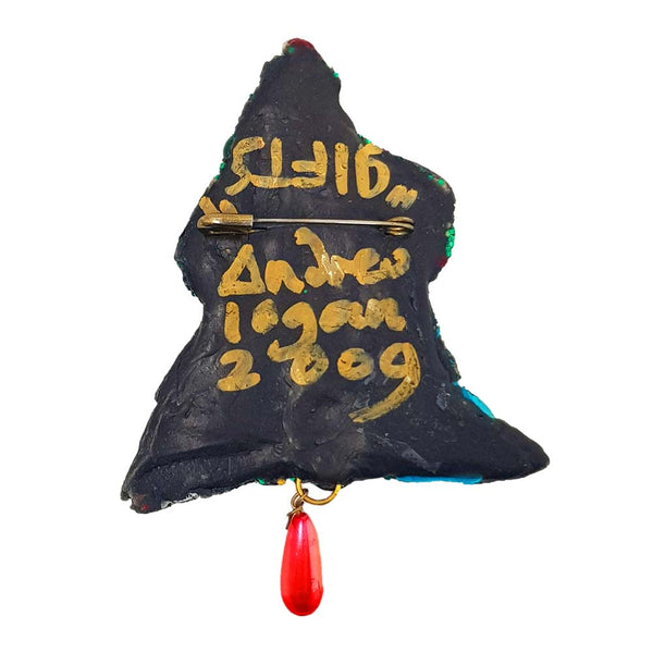 Andrew Logan Christmas Brooch
