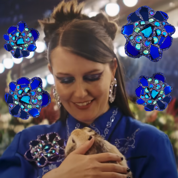 "BLUESY" FLOWER BROOCH, 2022