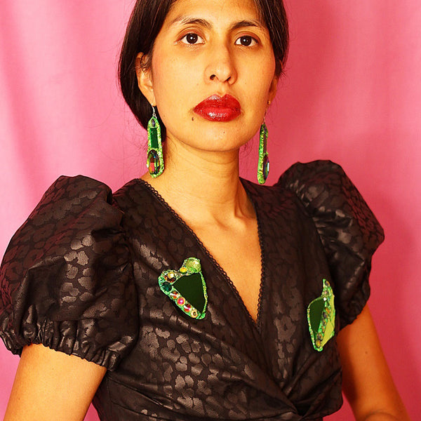BRIGHT GREEN CRYSTAL HEART, 2024