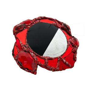 "HORIZON" - RED / BLACK BROOCH, 2024