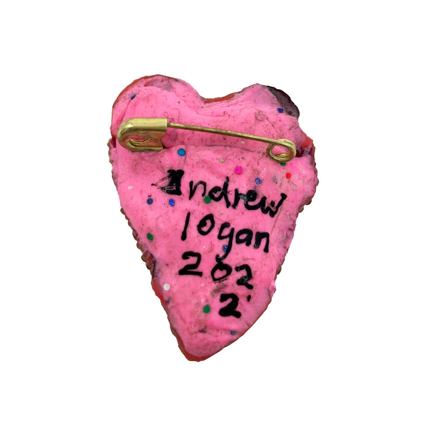 CORAL PINK SIGNED HEART, 2022