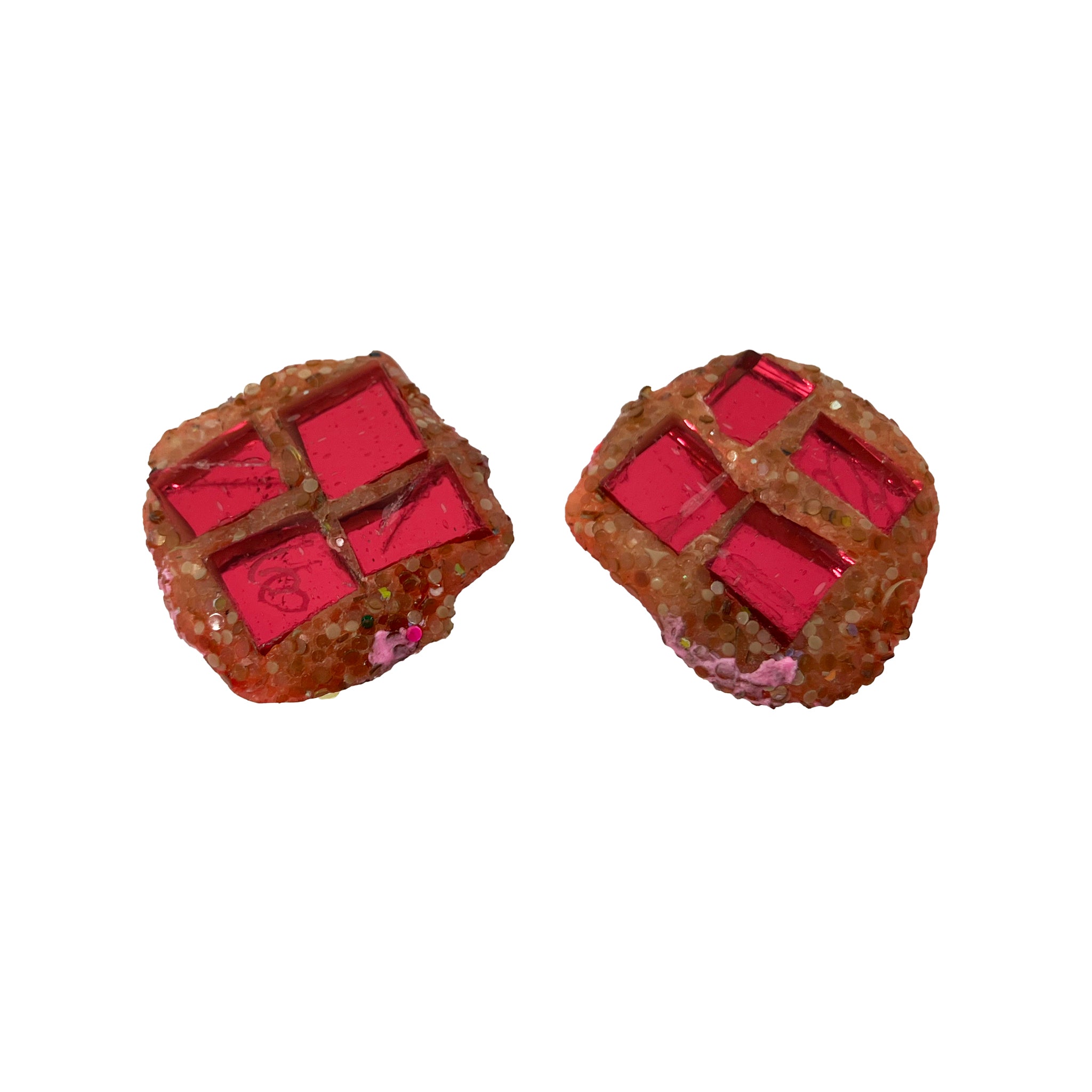 CORAL PINK CLIP ON EARRINGS, 2022