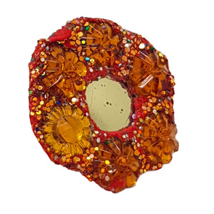 Andrew Logan Orange Flower ring