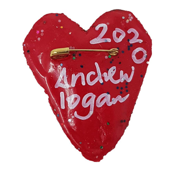 Andrew Logan Heart Brooch