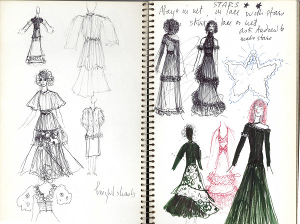 Detail from Thea Porter's Sketchbook, courtesy of Venetia Porter