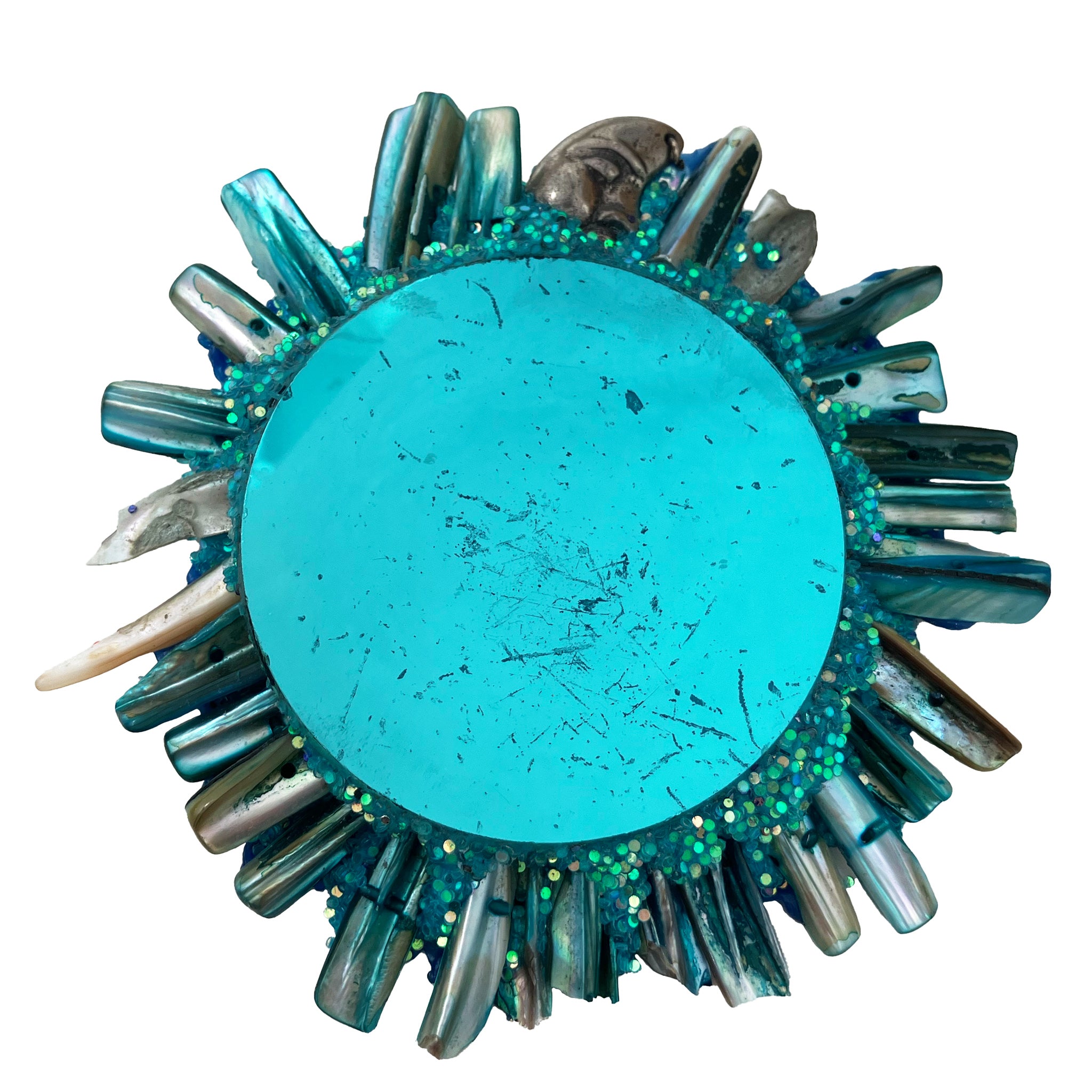 GREECE IV - Turquoise Shell Brooch, 2022