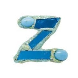LETTER Z - TURQUOISE BROOCH