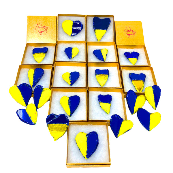 HEARTS FOR UKRAINE - LIMITED EDITION BROOCHES